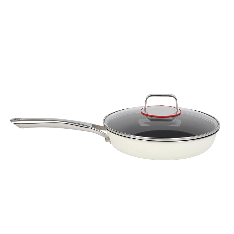 BRF03 High Temperature Resistant Color Coating Ceramic Frying Pan